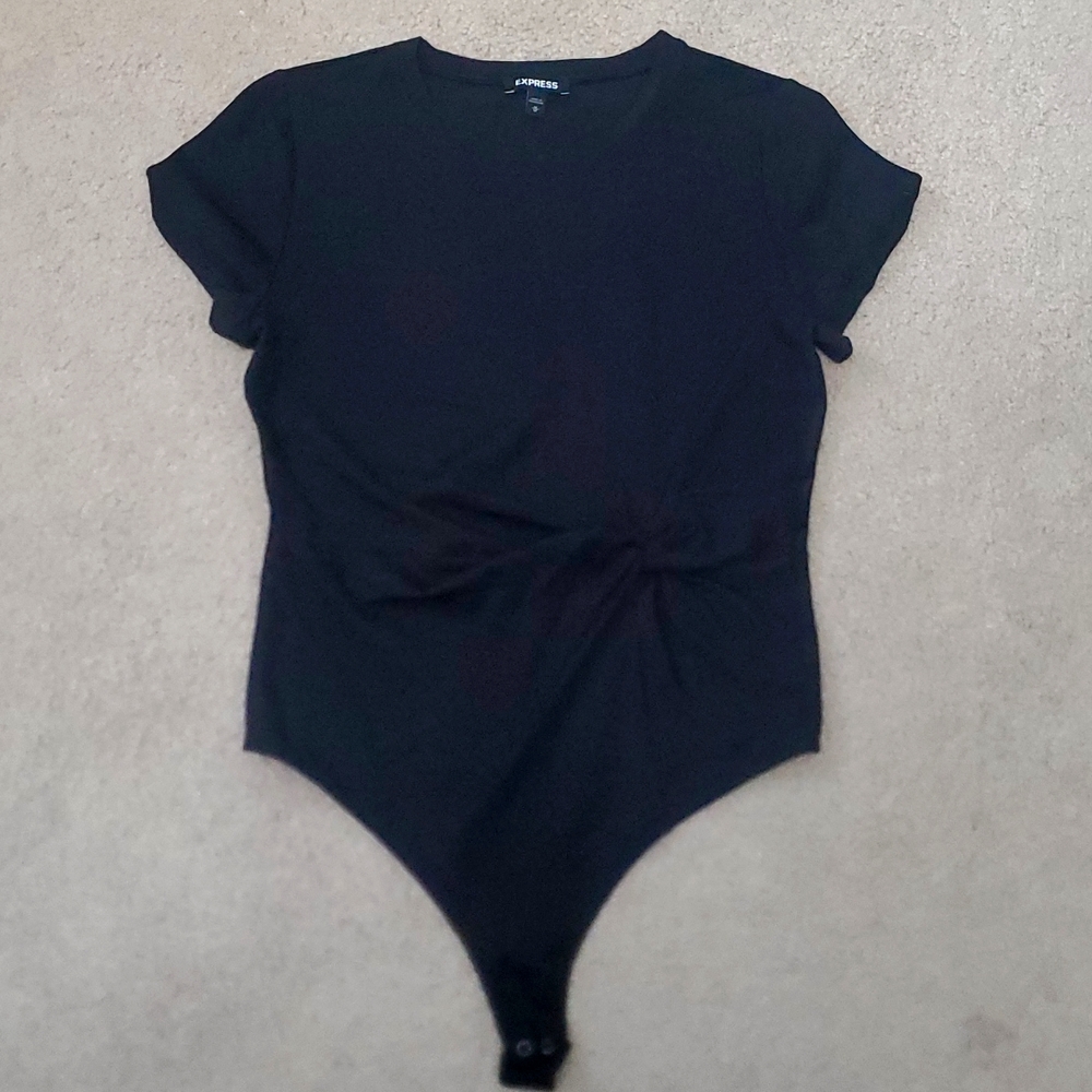 Express Black Twist Bodysuit - NWOt